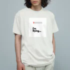 Sounds Focus&RelaxのMy Status(Dying) オーガニックコットンTシャツ