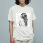 ニャン丸の愛するあなたの後ろ姿 Organic Cotton T-Shirt