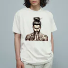 JUSCREATEの刻まれた信仰 Organic Cotton T-Shirt