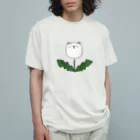 まっさらさろんの【わたげ】わたげみたいなポメラニアン Organic Cotton T-Shirt