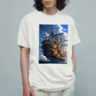 AQUAMETAVERSEの海賊船　なでしこ1478 Organic Cotton T-Shirt