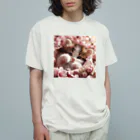 Chimetimeの桜と子猫 Organic Cotton T-Shirt