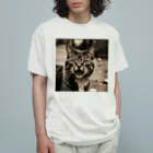 安達聖也の怒ってるネコ Organic Cotton T-Shirt