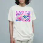 waccaのSAKURA TEA オーガニックコットンTシャツ