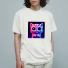 NeonSparkのネオンキャット オーガニックコットンTシャツ