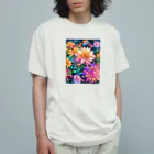 モノモノクローゼットの花々 オーガニックコットンTシャツ