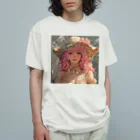 AQUAMETAVERSEのあなたをお守ります女性　なでしこ1478 オーガニックコットンTシャツ