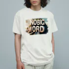 NaROOMのNo Big Wordっていうワードだけでも覚えて帰ってください🤭🤍 Organic Cotton T-Shirt