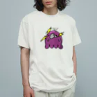 mondaijiの雷スライムくん オーガニックコットンTシャツ