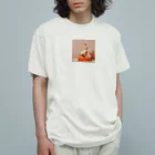 _euphoria_の黄金のうさぎ オーガニックコットンTシャツ