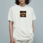 美女 アニメ 風景 おすすめの広大な日本庭園 Organic Cotton T-Shirt