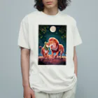 GE_Tulleの【パレスチナと共に】オリーブとライオン オーガニックコットンTシャツ