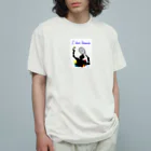 Tomohiro Shigaのお店のI love tennis. オーガニックコットンTシャツ