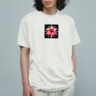 沖縄から世界へのハイビスカス オーガニックコットンTシャツ