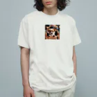 hanako_nono21のバッグに入った犬 オーガニックコットンTシャツ