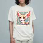 ゆうちゃんNFTいいねの耳長が可愛いフェネックちゃん Organic Cotton T-Shirt