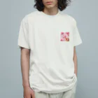 chapinnuのさくらの花びらで遊ぼう♪ Organic Cotton T-Shirt