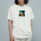Pixel Art Goodsのアユタヤ遺跡（pixel art） オーガニックコットンTシャツ