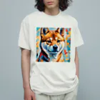 KAPPA TRAVEL GOの柴犬の幾何学 オーガニックコットンTシャツ