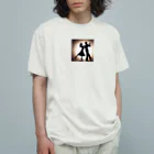 宝塚ファンのためのお店のデュエットダンスシルエット Organic Cotton T-Shirt