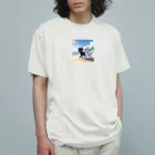 ホタテ のお散歩猫シリーズ Organic Cotton T-Shirt