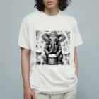 Mr. Thirteenのドラミスト「ぞう」 オーガニックコットンTシャツ