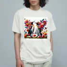 zenjoyのフラワーペンギン Organic Cotton T-Shirt