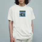 ganeshaのOtterpngで釣り体験 オーガニックコットンTシャツ