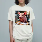 MTHのプロジェクトのタスクを割り当てるミニブタ Organic Cotton T-Shirt