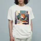 田村尚也の猫エンジニア オーガニックコットンTシャツ