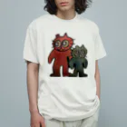 usaminアーティファクトの文明ねこ Organic Cotton T-Shirt