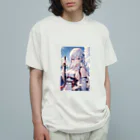 巫女スタぐらむの日本刀をもった美少女 Organic Cotton T-Shirt