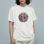 yuuyuu2024の桜とオカメインコ オーガニックコットンTシャツ