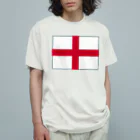 お絵かき屋さんのイングランドの国旗 Organic Cotton T-Shirt