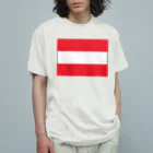 お絵かき屋さんのオーストリアの国旗 Organic Cotton T-Shirt