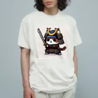 にゃんラボの武士にゃんこ Organic Cotton T-Shirt