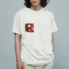 にゅるり屋のステップレミングのおはぎ オーガニックコットンTシャツ