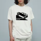 QUQU_WORKSのノーラングラーノーライフ 登坂デザイン ジープ ブラック Organic Cotton T-Shirt