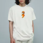 satoayaのアニマルカフェのフルーツファッション　カキ Organic Cotton T-Shirt