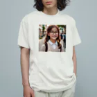 yuyuu_youtubeのメガネの少女 オーガニックコットンTシャツ