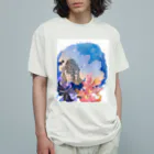 のんきな木の海の中のお姫様 Organic Cotton T-Shirt