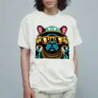 papi&biaのラッパーフレンチブルドッグ オーガニックコットンTシャツ