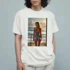 Be proudのビーチブロンド美女 オーガニックコットンTシャツ