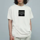 R.O.Dの"The only limit to our realization of tomorrow will be our doubts of today." - Franklin D.  オーガニックコットンTシャツ