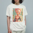 AQUAMETAVERSEのベルサイユ宮殿の華　Tomoe bb 2712 オーガニックコットンTシャツ