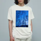 kayuuの神秘的な青い世界 オーガニックコットンTシャツ