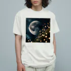 YUDAのAIアトリエの月と幻想 オーガニックコットンTシャツ