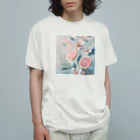chan-takehaniのフローティング・シトラス・ガーデン オーガニックコットンTシャツ