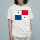 お絵かき屋さんのパナマの国旗 オーガニックコットンTシャツ