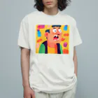 JINPACHIの粘り強い男 Organic Cotton T-Shirt